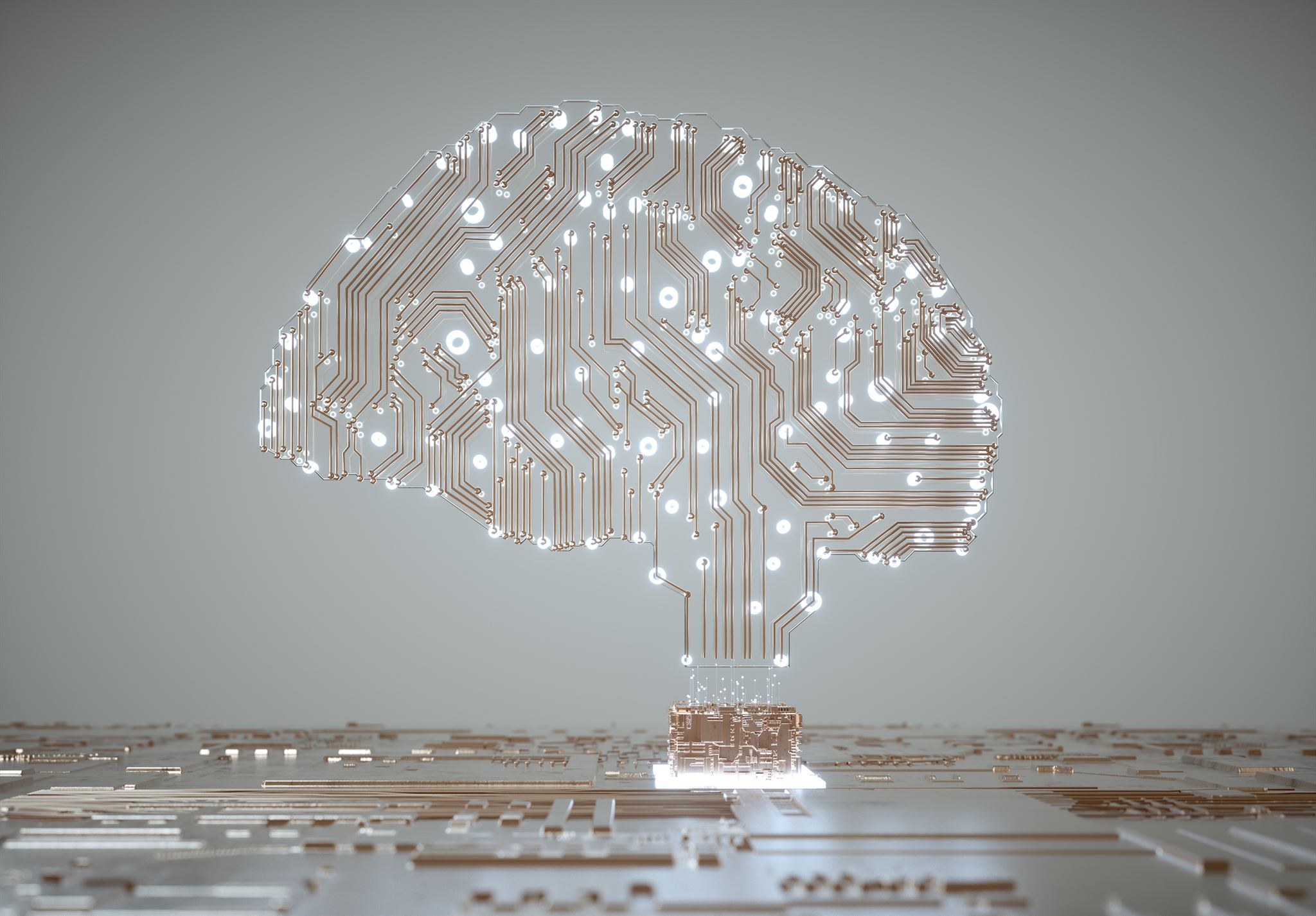 Abstract representation of artificial intelligence technology