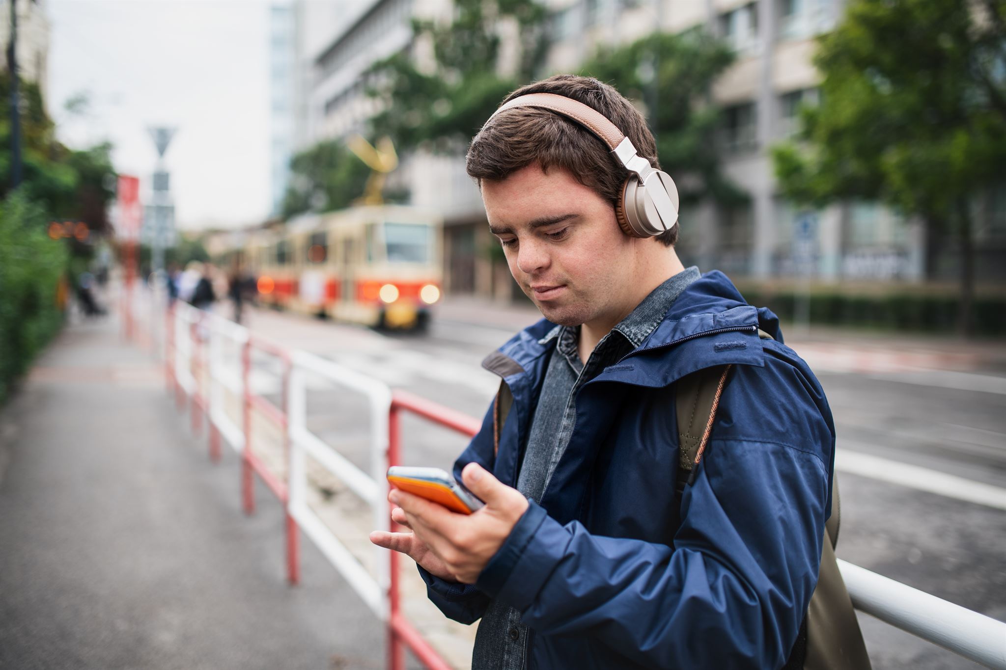 User engaging with app